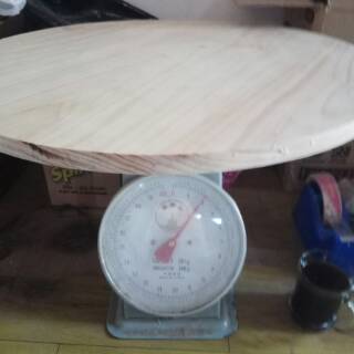 Papan kayu pinus bulat diameter 50cm kayu bundar jam kayu meja kayu