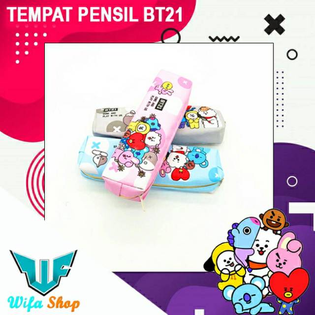 

BTS BT21 KPOP Tempat Pencil/ Pencil Box/Tepak