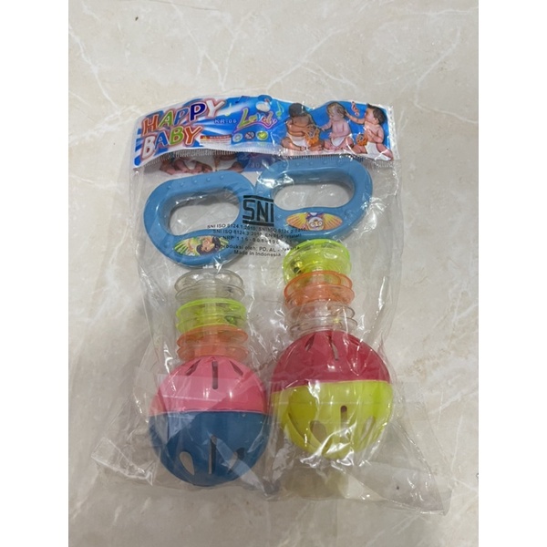 Mainan Bayi Krincingan Isi 2 Pcs - Edukasi Bell Music KR06