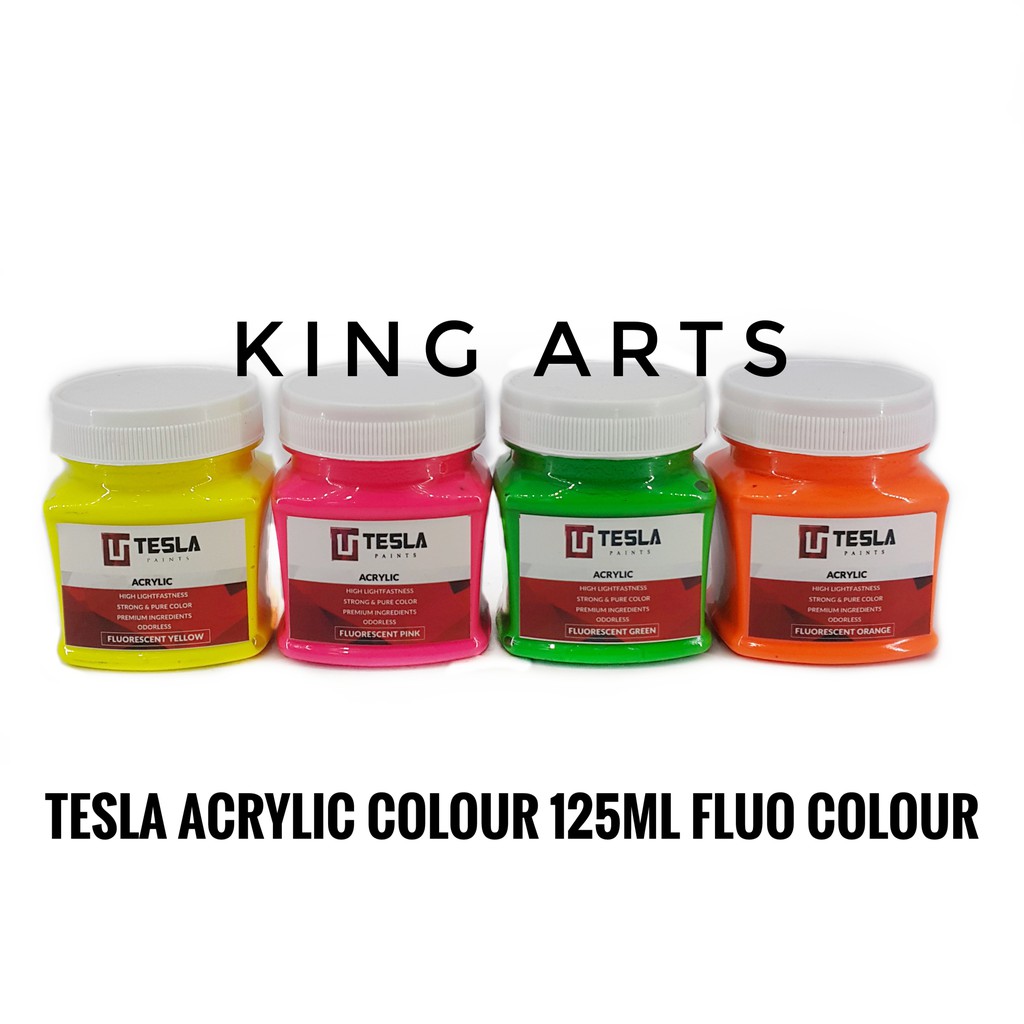 

Tesla Acrylic Colour 125ML - Fluorescent Colour