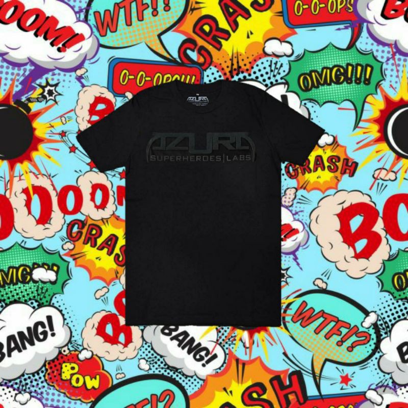 kaos azura glow in the dark AZURA SIGN FULLBLACK