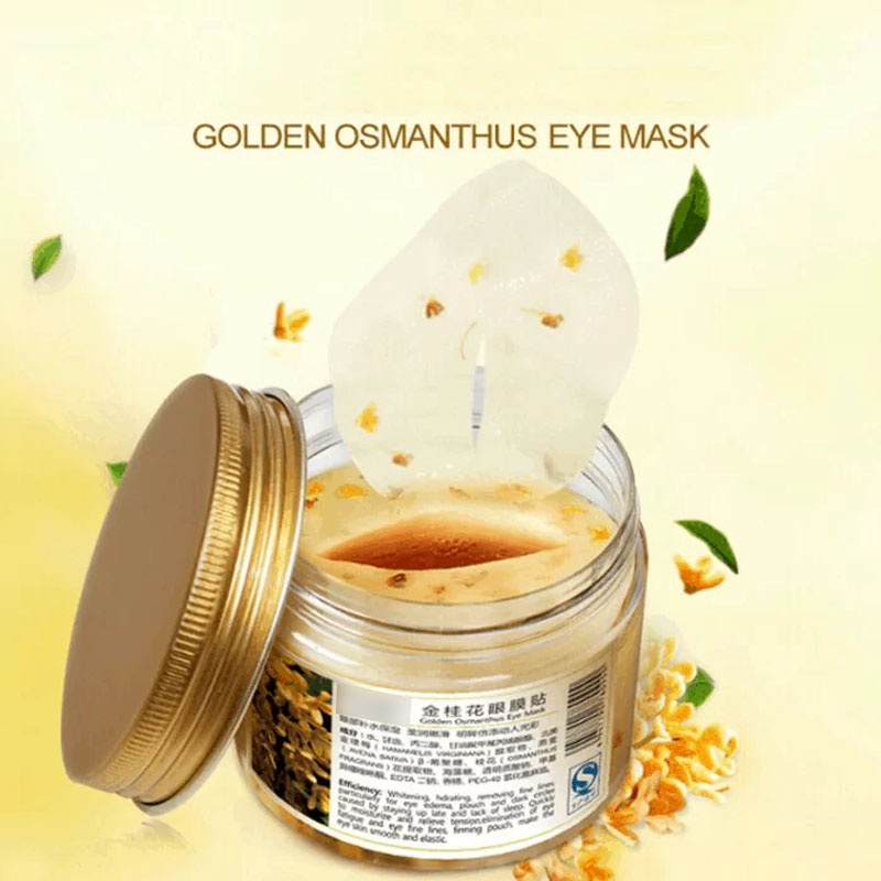 TERMURAH !! - Masker Mata Panda Golden Osmanthus Eye Mask 80 Lembar / Menghilangkan Mata Panda dan Kantung Mata