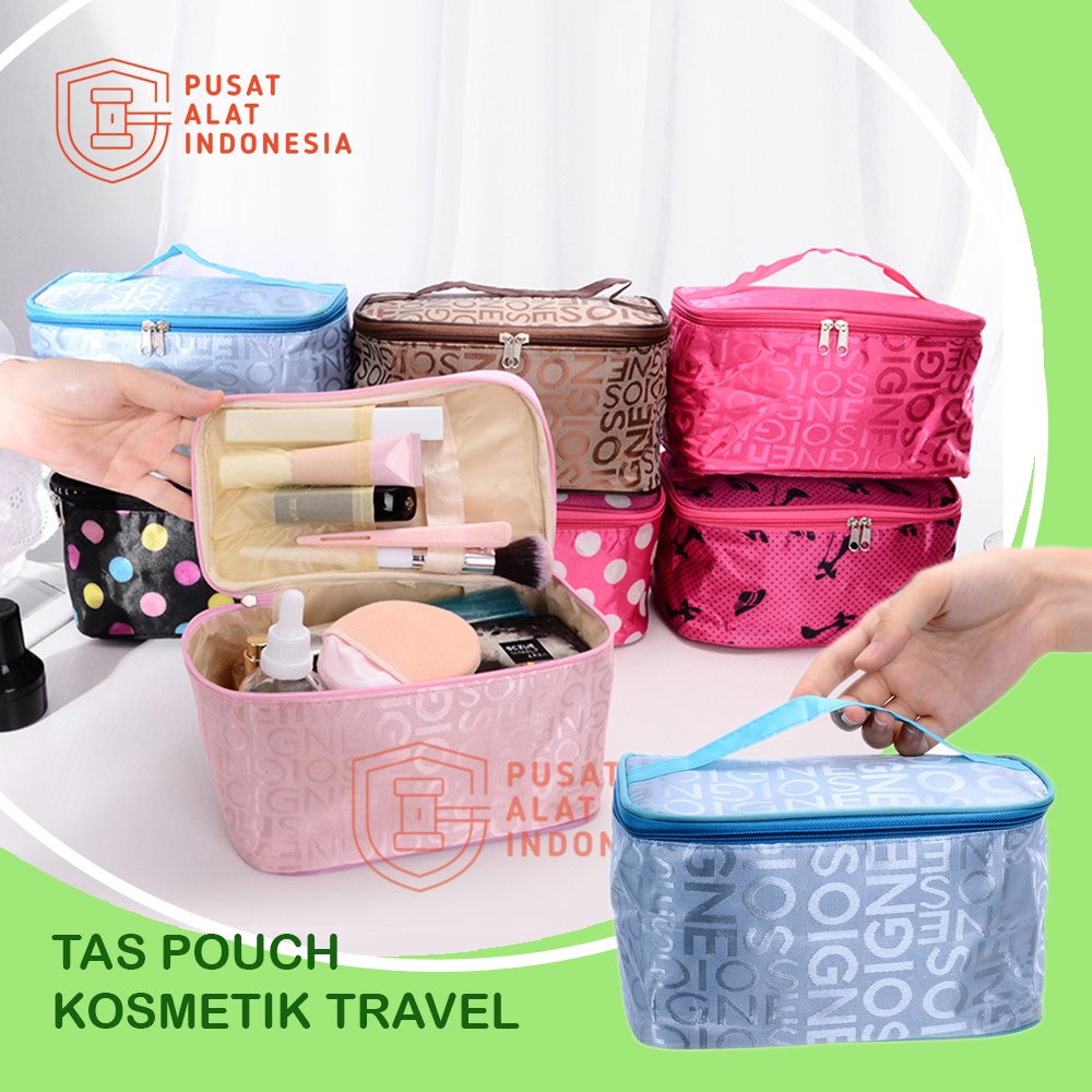 Tas Kosmetik Travel Wanita Motif Huruf U98