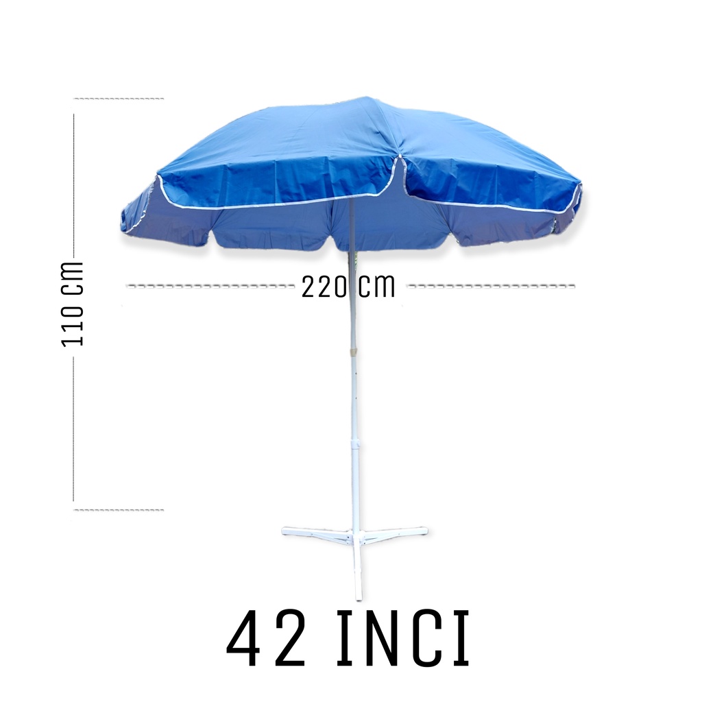 Payung Jumbo Tenda 42 inch 220 cm Payung Parasol Payung Cafe Jualan Tahan Angin dan Badai