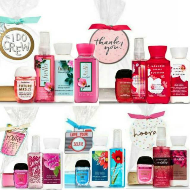 BATH &amp; BODY WORKS BBW IED HAMPERS LEBARAN BIRTHDAY GIFT SET TRAVELSIZE PAKET HEMAT