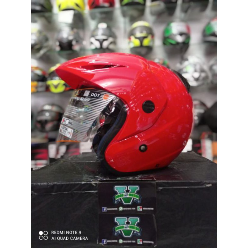 INK HELM CX 22 SOLID FIRE RED