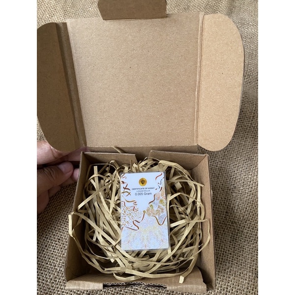 MINIGOLD SOUVENIR dan 0.025 GRAM EMAS MINI 24K MINI GOLD BISA TUKAR ANTAM-MGS 0.005gr