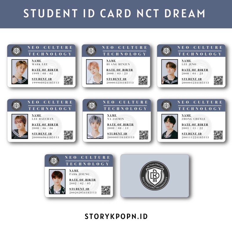 

STUDENT ID CARD NCT DREAM