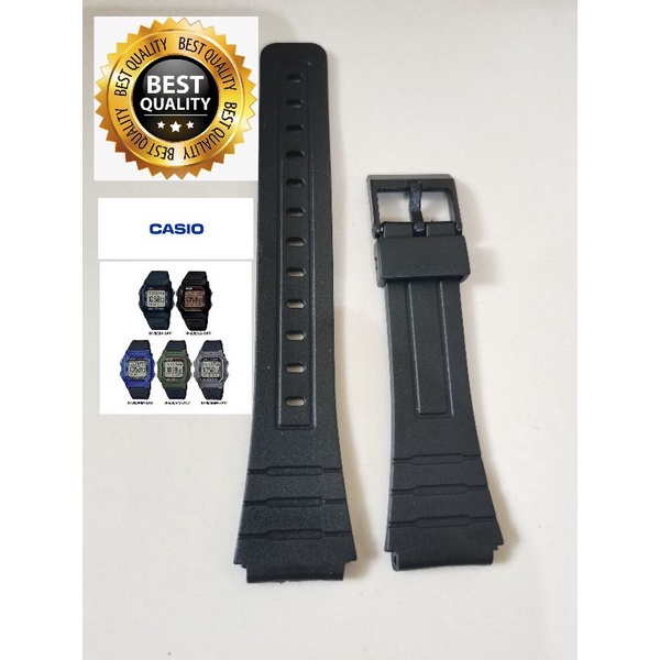 STRAP TALI JAM TANGAN CASIO W 800H RUBBER BERKULITAS