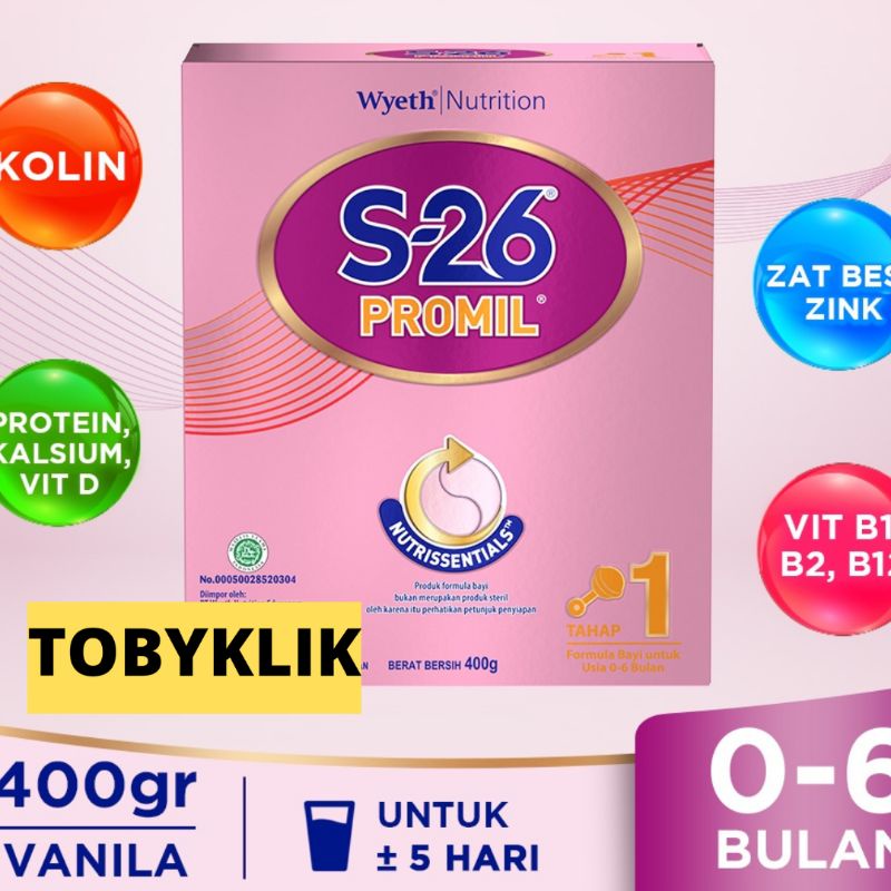 S26 box / S-26 Promil Reguler Tahap 1 0-6 bulan 400gr &amp; 700gram