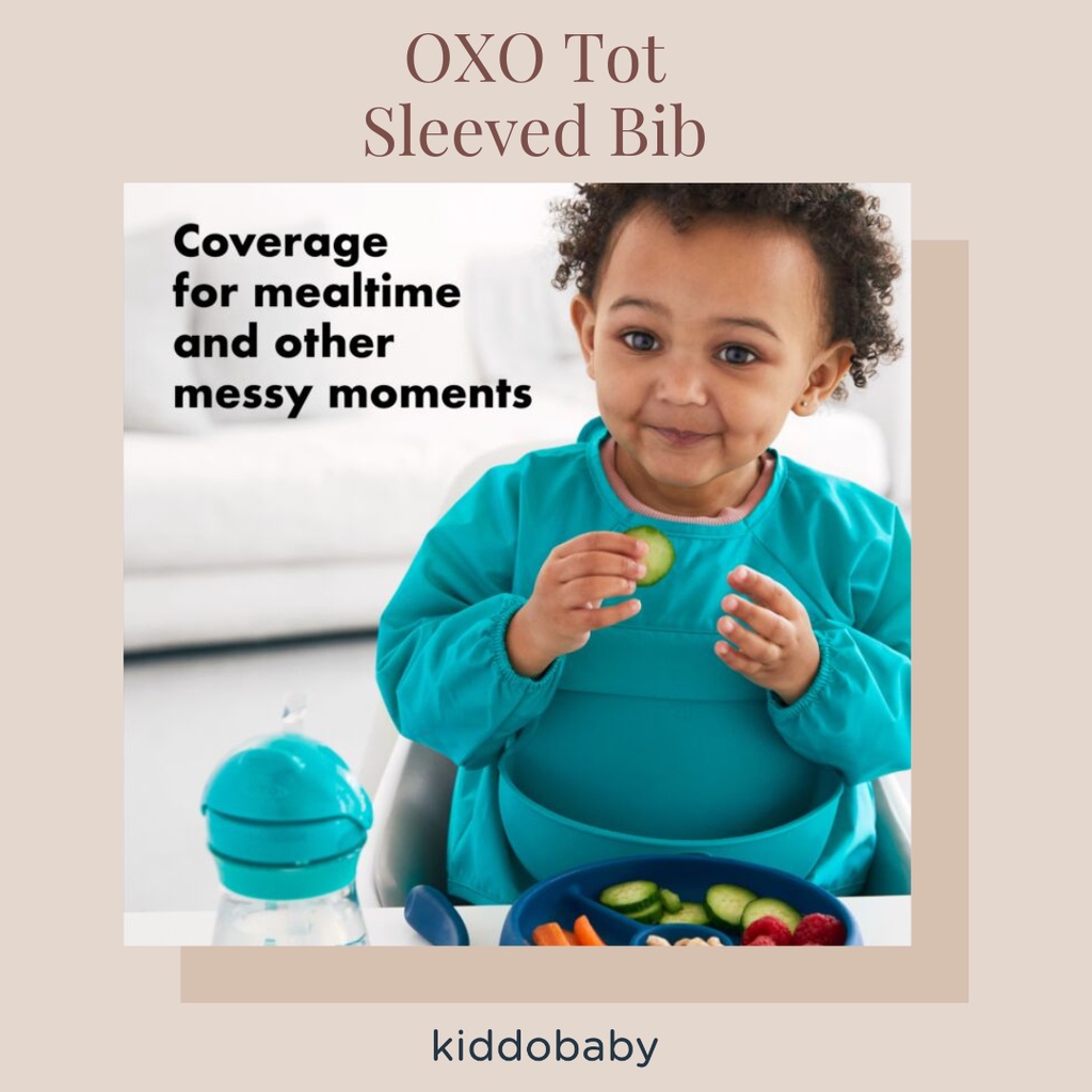 OXO Tot Sleeved Bib | Celemek Bayi | Perlengkapan Makan