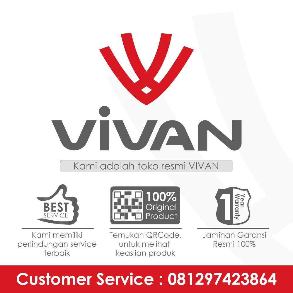 VIVAN V64U10 64G Class 10 Micro SD TF Card - Black + Red - Garansi Resmi 1 Tahun