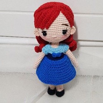 boneka rajut princess ariel