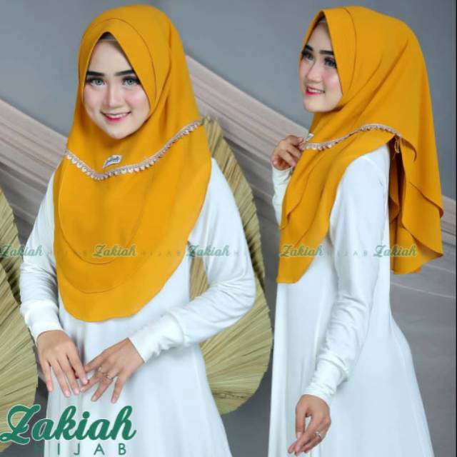 Khimar renda mini oval by Zakiah hijab