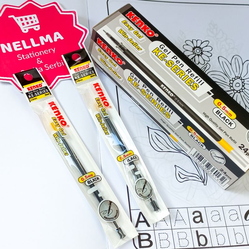 

Refill pulpen kenko gel KE-SERIES isi 24pcs