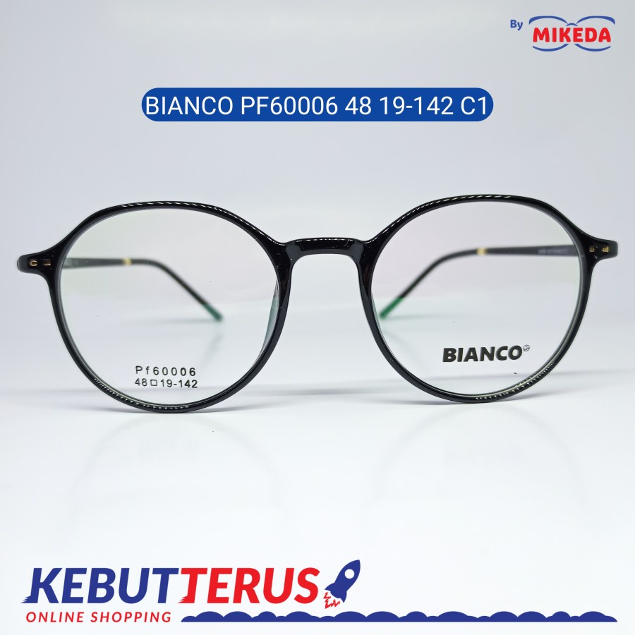 Mikeda-FRAME KACAMATA BIANCOPF60006 48 19-142 C1+LENSA(MINUS/CYLINDER)