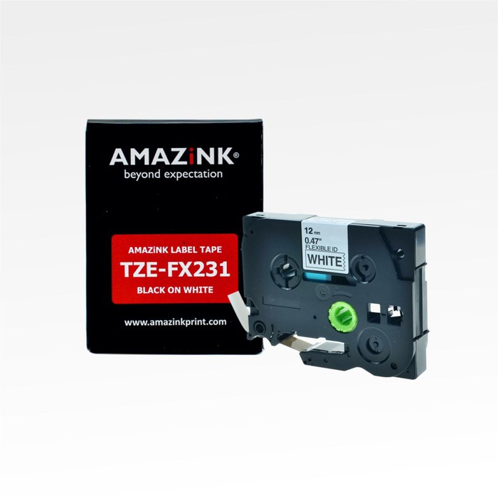 

Label Tape TZE-FX231 12mm Black on White dari AMAZiNK
