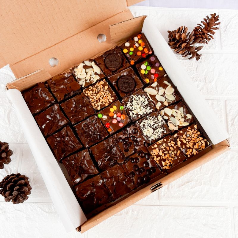 

Fudgy Brownies/Brownies Panggang/Brownies Sekat Murah 20×20/Murah Meriah