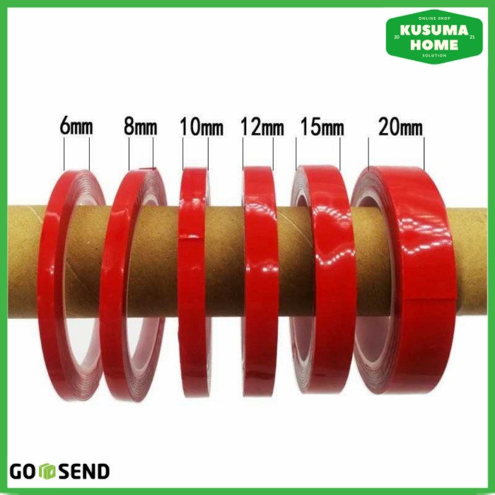 

Double Tip Transparan Super Kuat Xy Selotip Dabel Tape Tipe Akrilik 3m