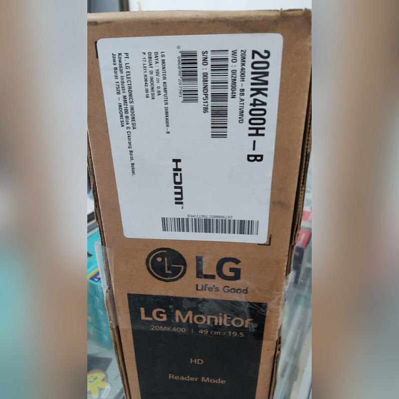 LED Monitor LG 20MK400H HDMI 19.5&quot;