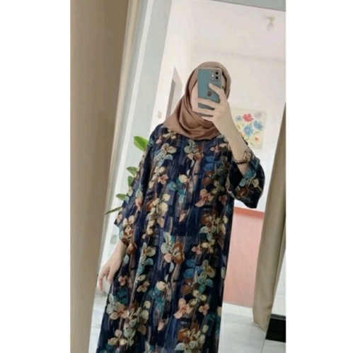 Aira Homey Dress (Flower Green)  by Jannat.id