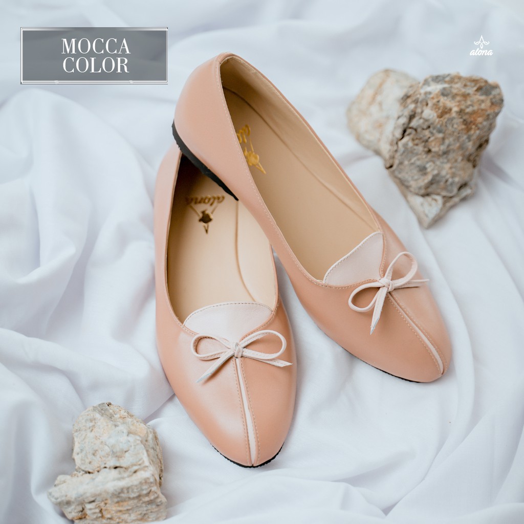 SEPATU FLATSHOES LOAFERS WANITA KULIT ASLI WATERPROOF ALONA ADENA HIGH QUALITY LEATHER SHOES