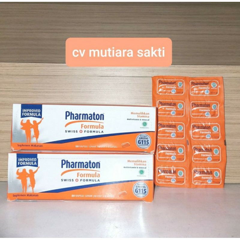 PHARMATON FORMULA 1 BOX ISI 10 STRIP MULTIVITAMIN MINERAL KESEHATAN