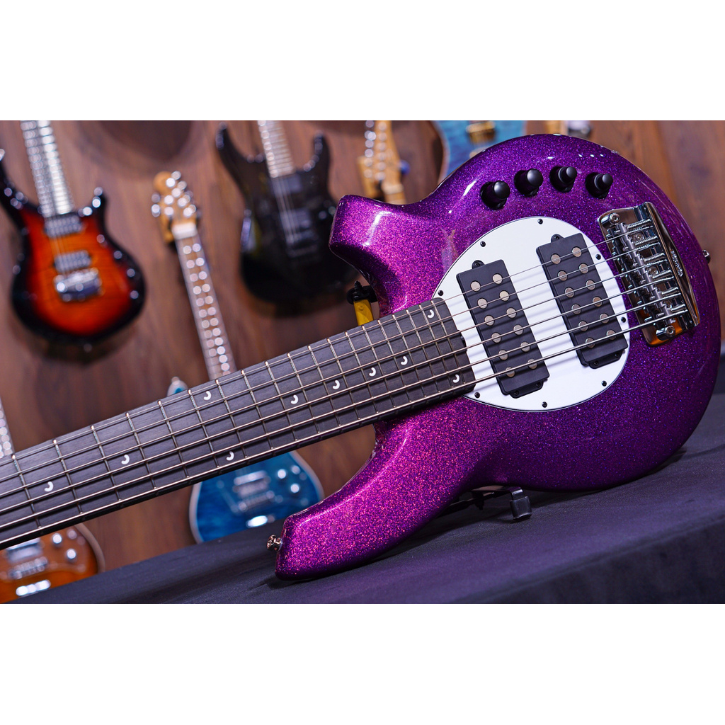 Ernie Ball Music Man Bongo 6 Bass Guitar - Fushia sparkle