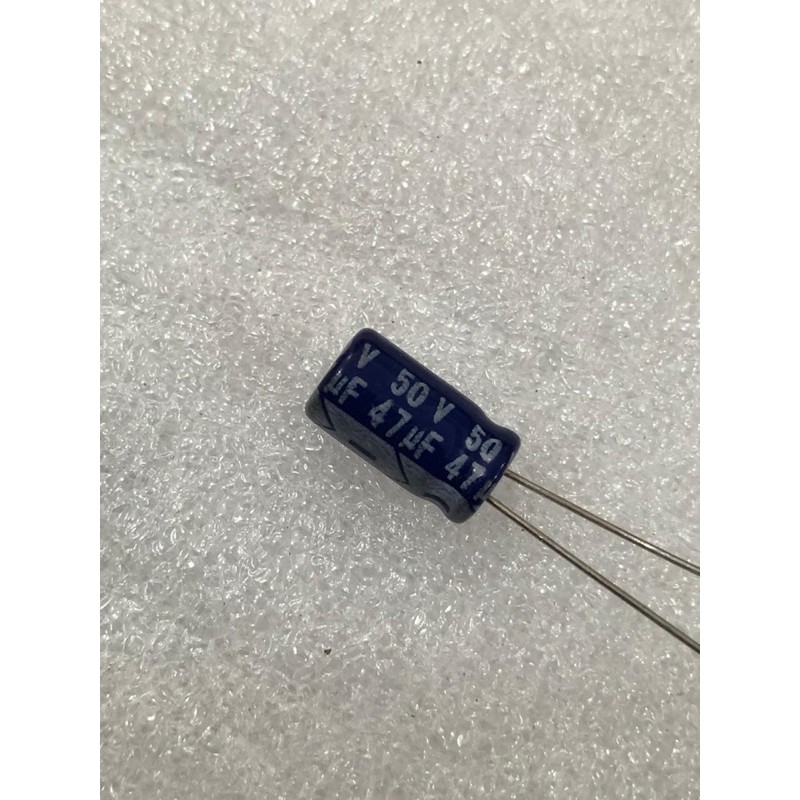 100Pcs Capacitor Elco 47uf 50v Kapasitor Elko 47uf 50v