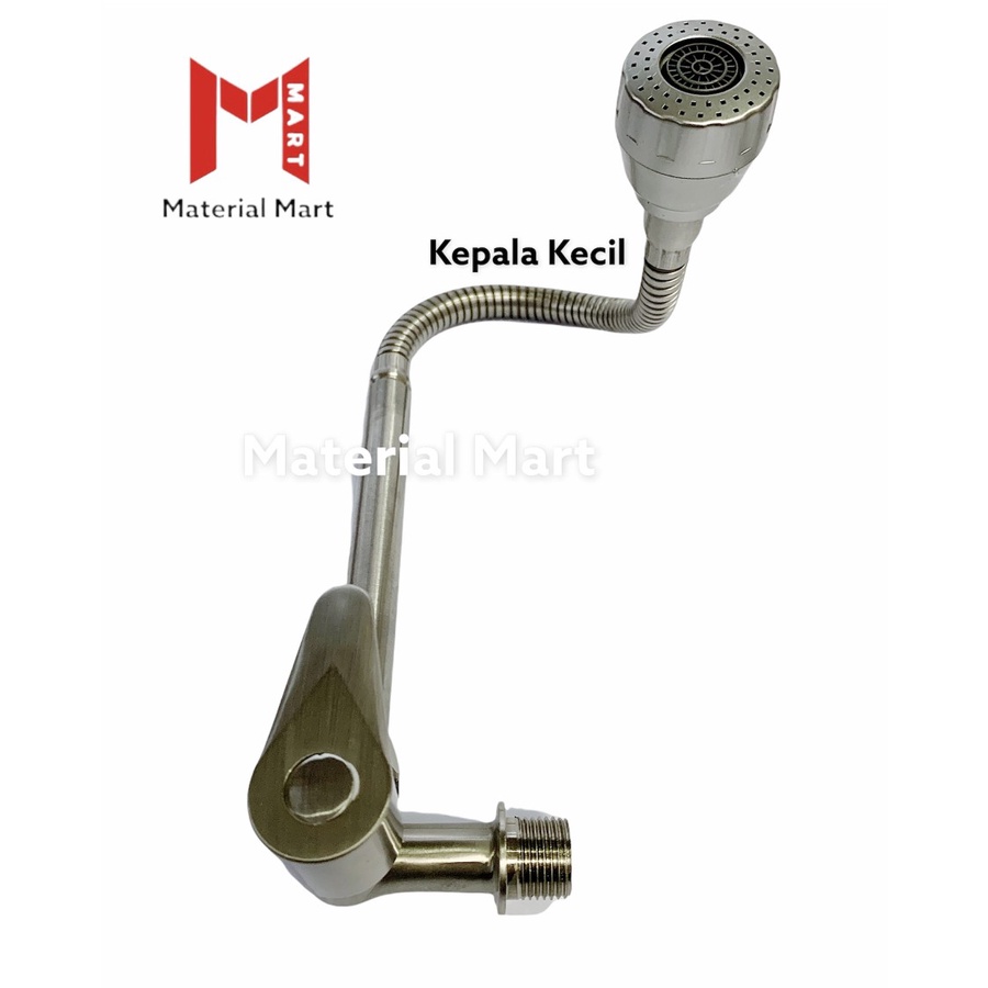 Keran Angsa Fleksibel Stainless 1/2 Inch | Kran Cuci Piring Flexible | Material Mart