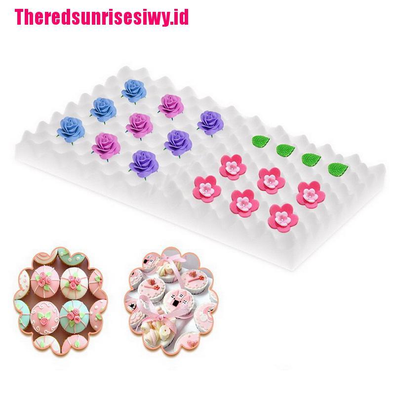 (Theredsunrisesiwy.Id) 2pcs / Set Pad Spons Pengering Fondant / Gula Bunga Untuk Dekorasi Kue