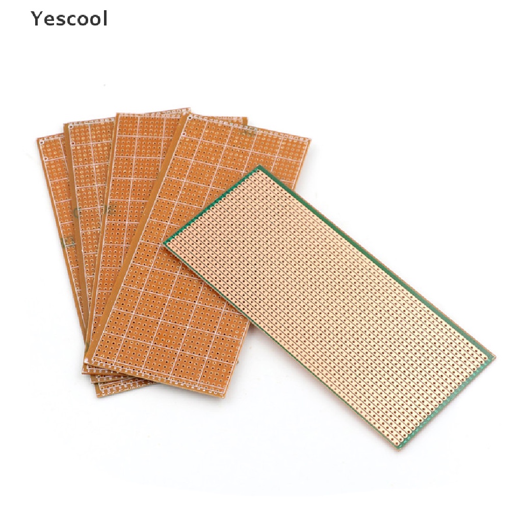 Yescool 5pcs Papan Sirkuit PCB Uncut 6.5x14.5cm