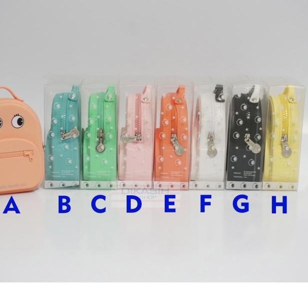 Dompet Koin / Coin Purse Ransel Mata silikon jelly lucu unik - PRODUK A