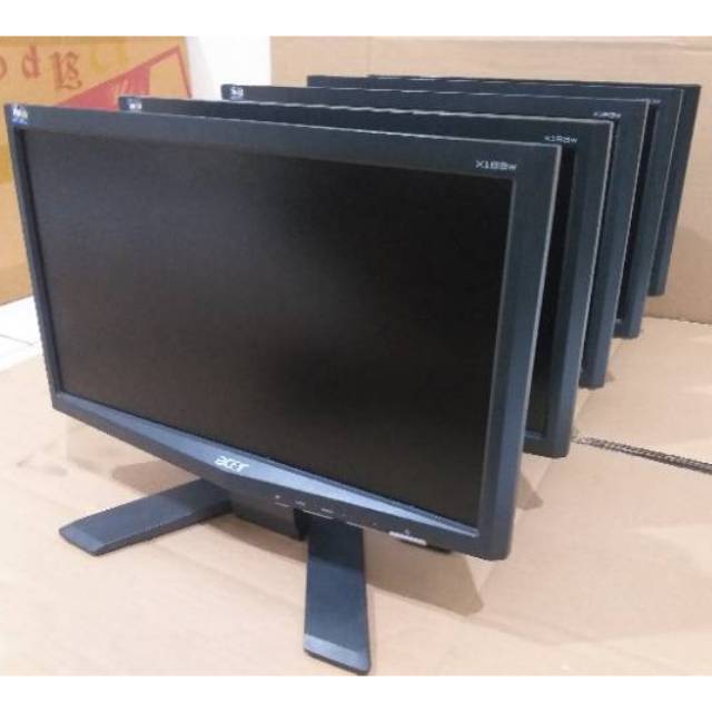 Monitor LCD Acer X163W 16 inci kaki V untuk pc atau cctv atau casir