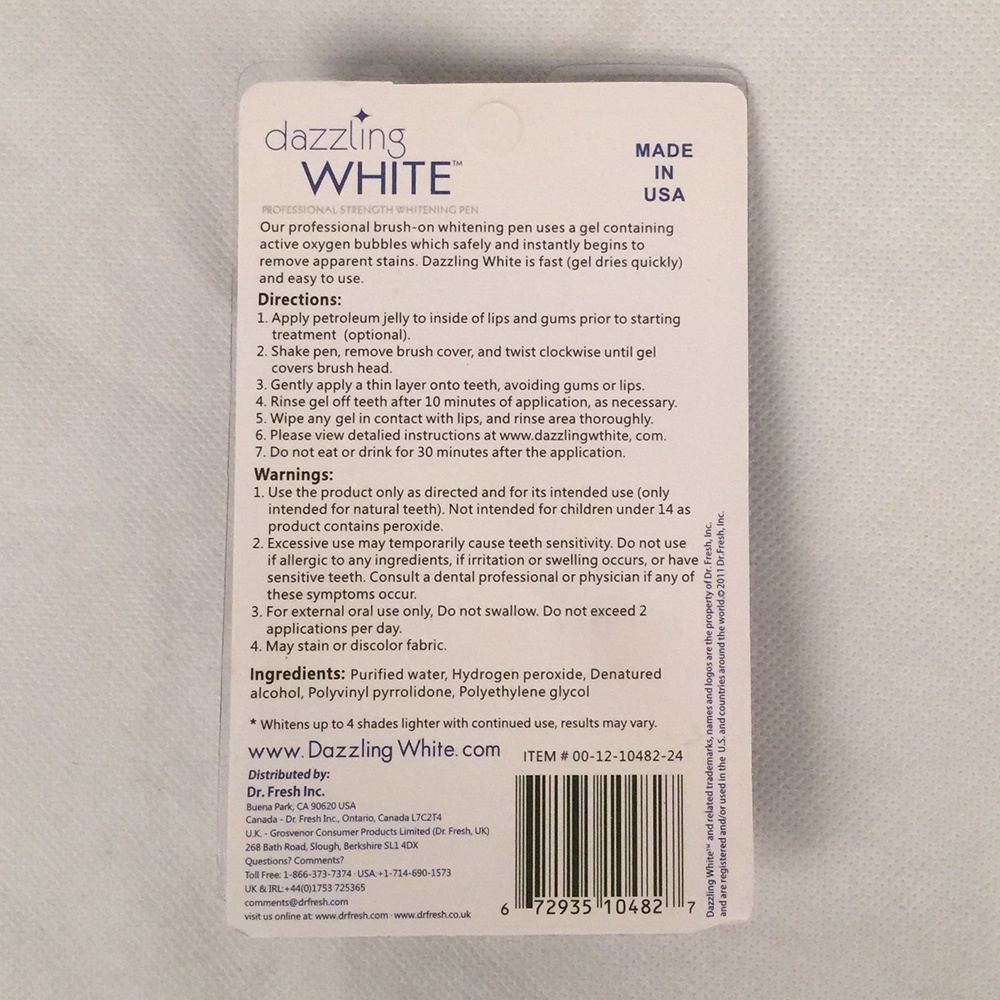 Dazzling White Pemutih Gigi Teeth Whitening Essence Cleaning Serum - A544