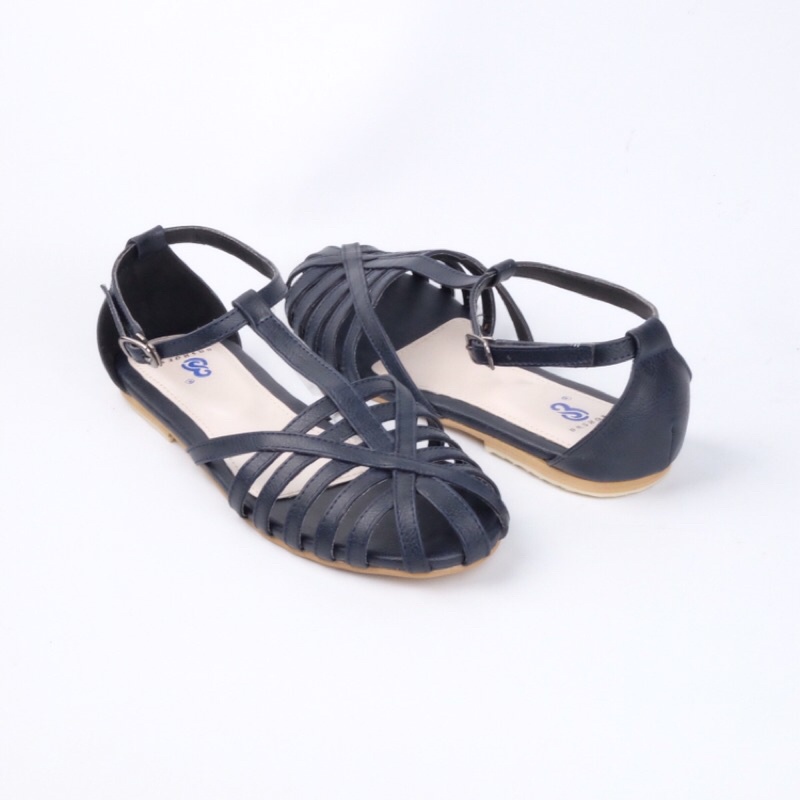 [SIAP KIRIM] BRShoes40 FT Donker Sandal Tali Casual Flat Wanita