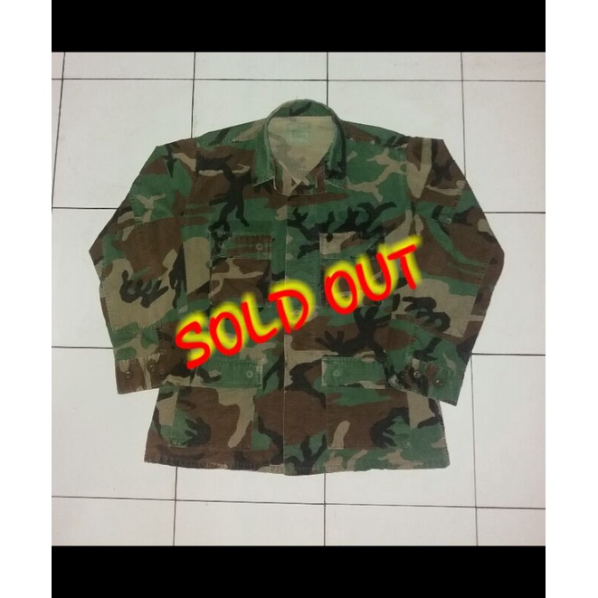 BDU Woodland Issue ex Us Army Kemeja Camouflage Second not Jaket M65 OG107
