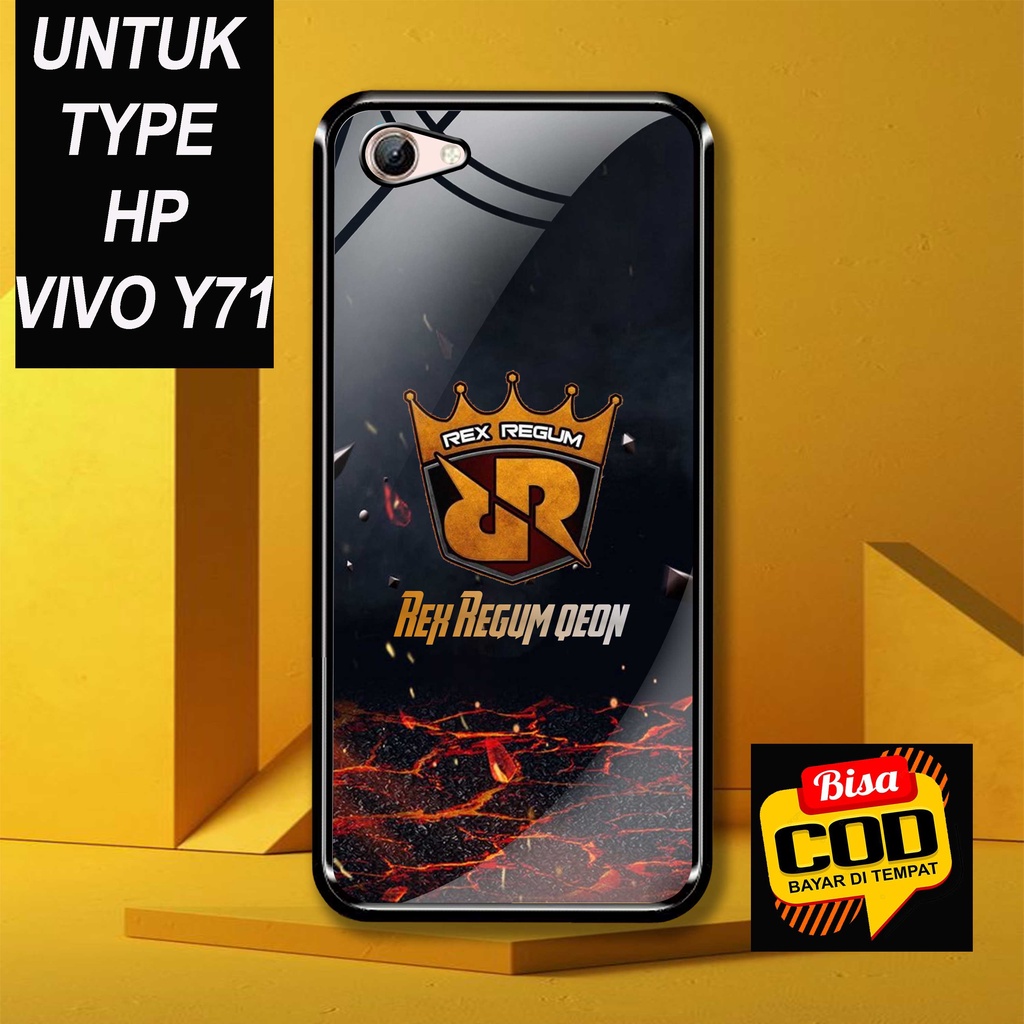 SRC Case Hardcase VIVO Y71 Motif RRQ E-SPORT Glossy 2D Terbaru Casing Sarung Hp Softcase Aero Case K
