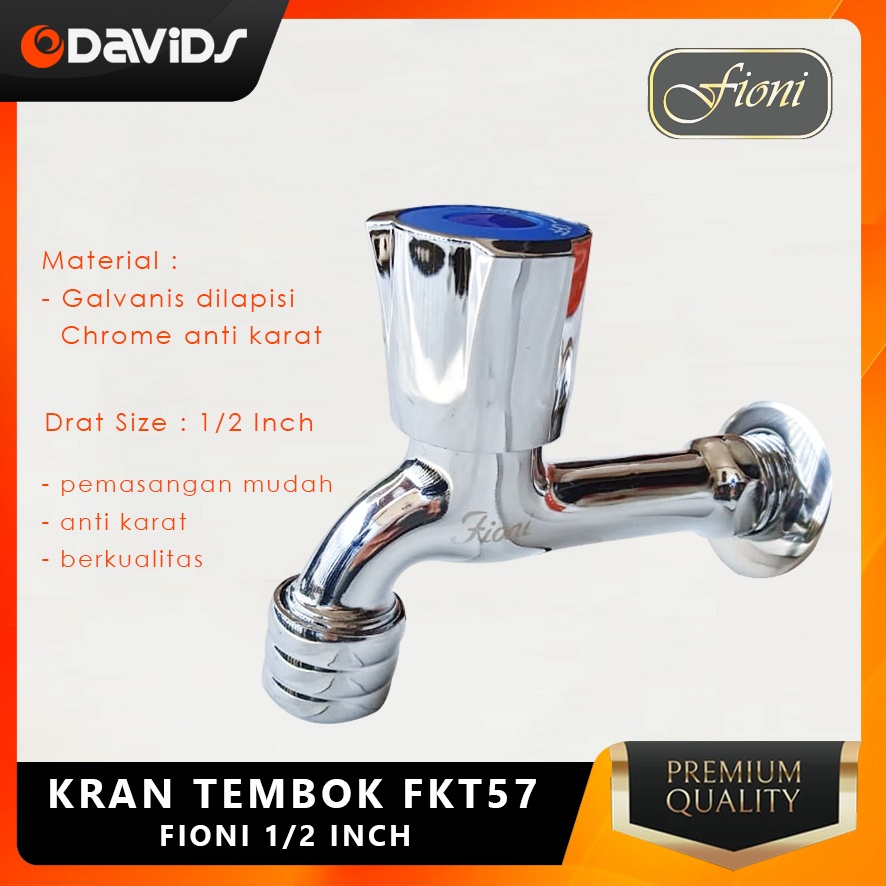 Kran Kamar Mandi Dapur Keran Air Tembok Cuci Piring Kitchen 1/2 Inch
