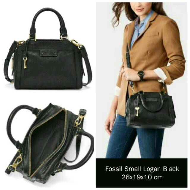 fossil small Logan black