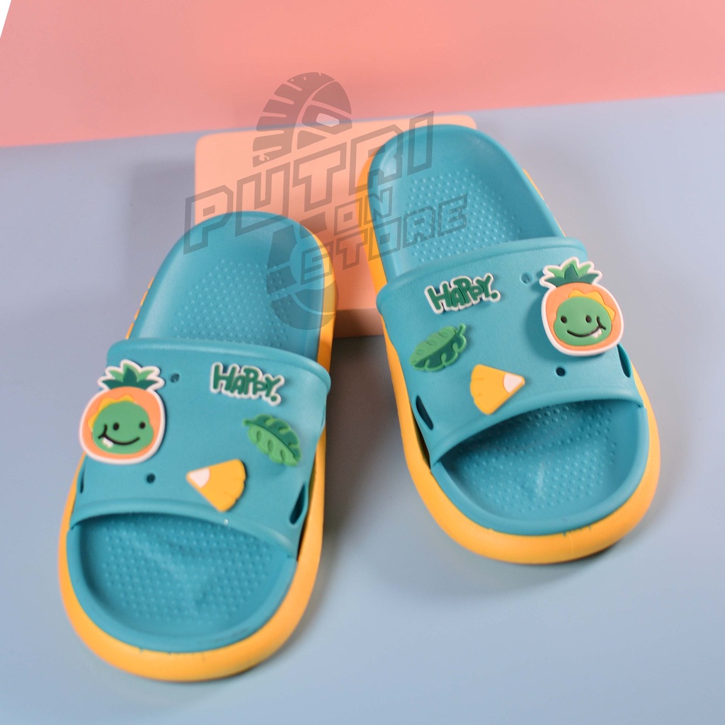 Sandal slop pria wanita empuk lucu karakter import MOKAYA