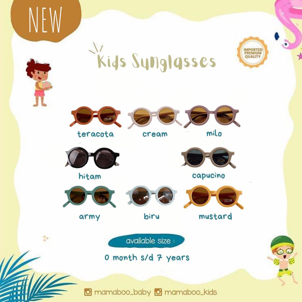 UV400 Kids Summer Sunglasses