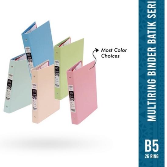 

ダ Bantex Binder B5 26 Ring Warna Pastel New