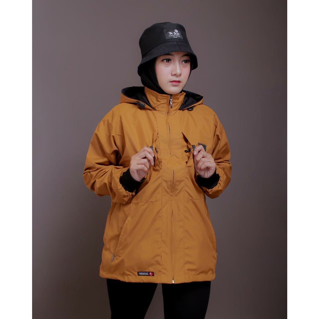 JAKET PARASUT PRIA WANITA WATERPROOF MODEL HOODIE OUTDOOR JAKET COUPLE DISTRO TERBARU KEREN ORIGINAL THE BOJIEL JAKET OUTDOOR PRIA/WANITA - JAKET CASSUAL - JAKET HIKING/M L XL