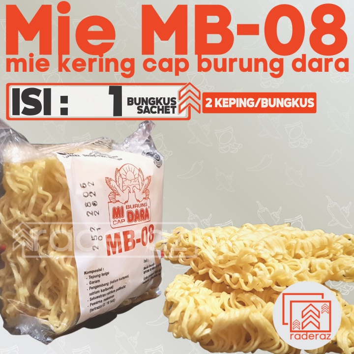 

Mie Kering MB-08 ECERAN 1 BUNGKUS Mi Cap Burung dara isi 2keping/bungkus by RADERAZ (bisa GROSIR bisa COD)