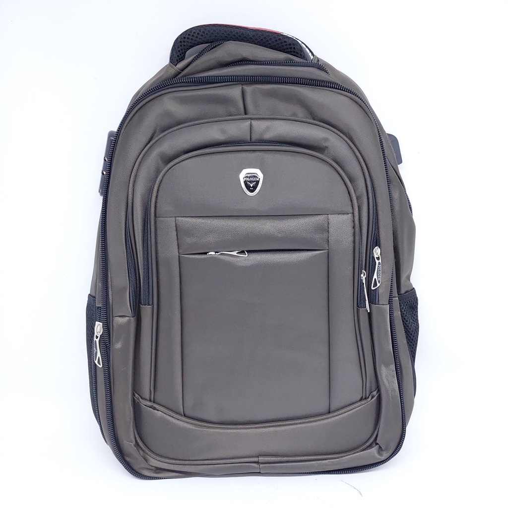 Tas Polo Gem SUPER JUMBO 20&quot; / Ransel Laptop PoloGem USB + EKSPANDING + Kunci Nomor MURAH BARU 20&quot; / Tas Laptop Polo Gem MURAH / Tas Kerja Polo GEM kanvas 20 inchi KUNCI NOMOR USB EKSPANDING BESAR MURAH ORI/ TAS BERANGKAT POLOGEM JUMBO EKSPANDING KUNCI NO