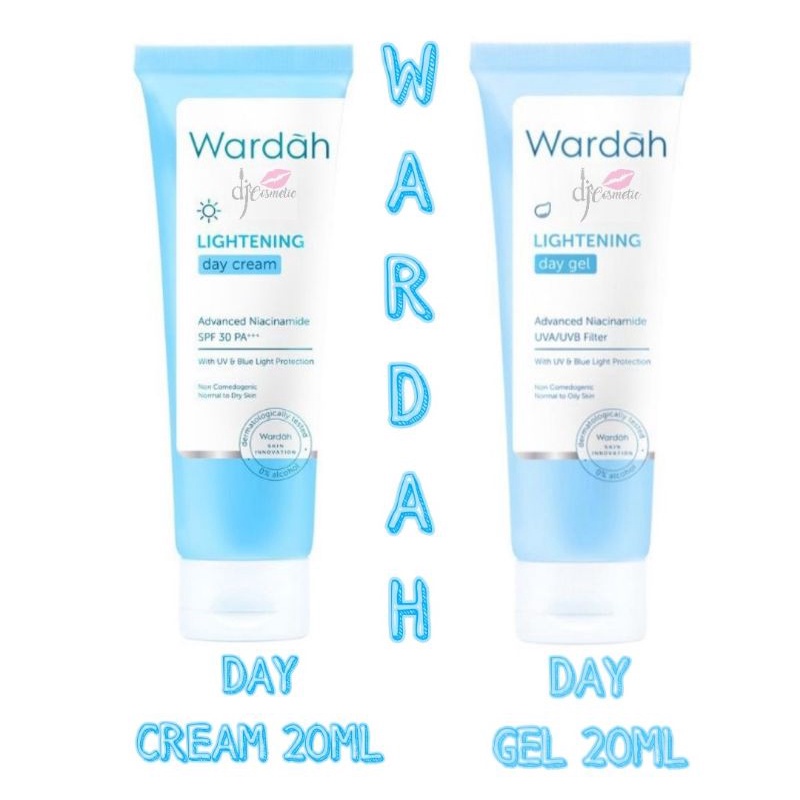 [20ml] Wardah Lightening Day Cream | Day Gel Tube