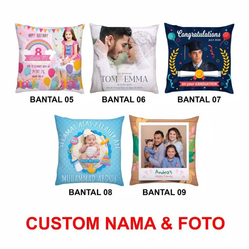 BANTAL CUSTOM UKURAN 30x30 PREMIUM