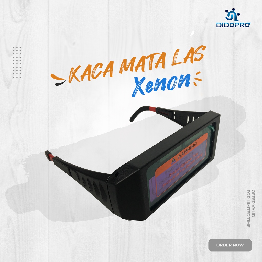 Kacamata Las Otomatis Xenon / Auto-Darkening Welding Goggle