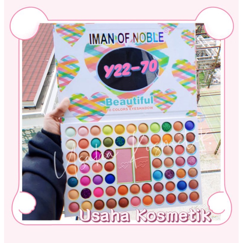 PROMO EYESHADOW IMAN OF NOBLE BESAR 71 WARNA COVER UNICORN | MAKE UP PALLETE 10 WARNA NO.Y06 | 6661-10